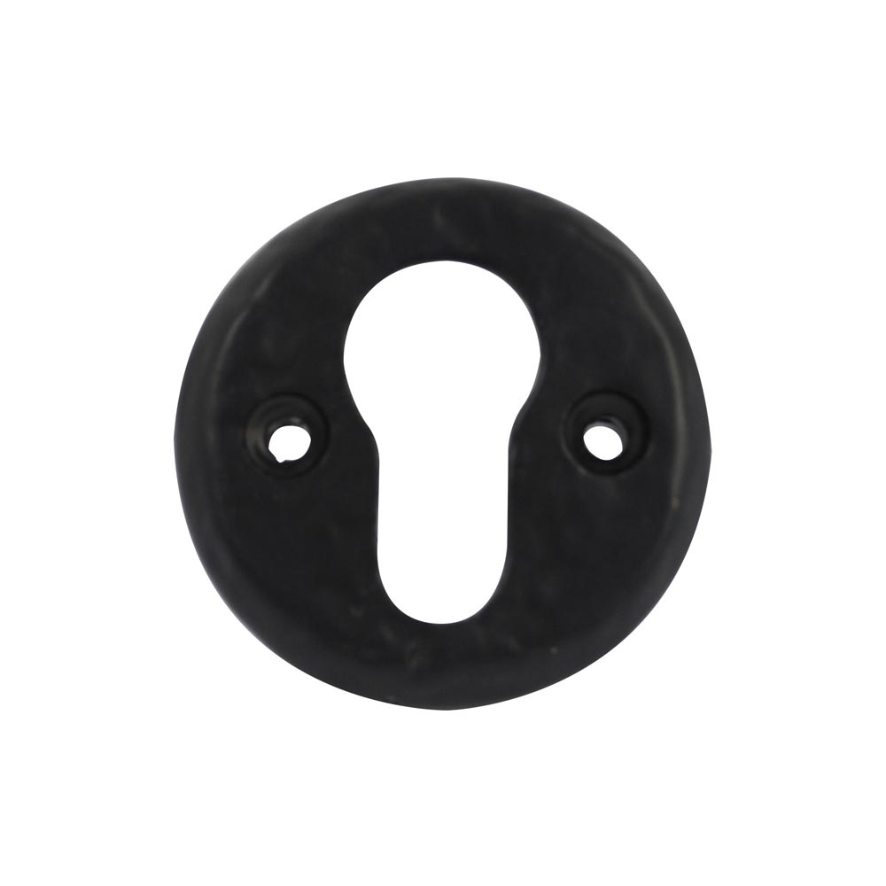 Devoran Black Euro Profile Escutcheon (Single Sided) - Black